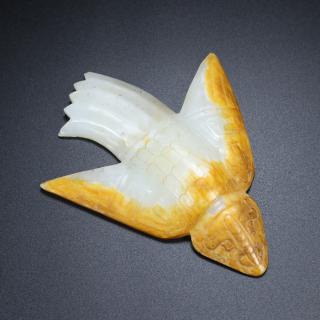 旧藏和田玉原皮鸟 尺寸重148.2克长13.6厘米宽11厘米厚1.4厘米